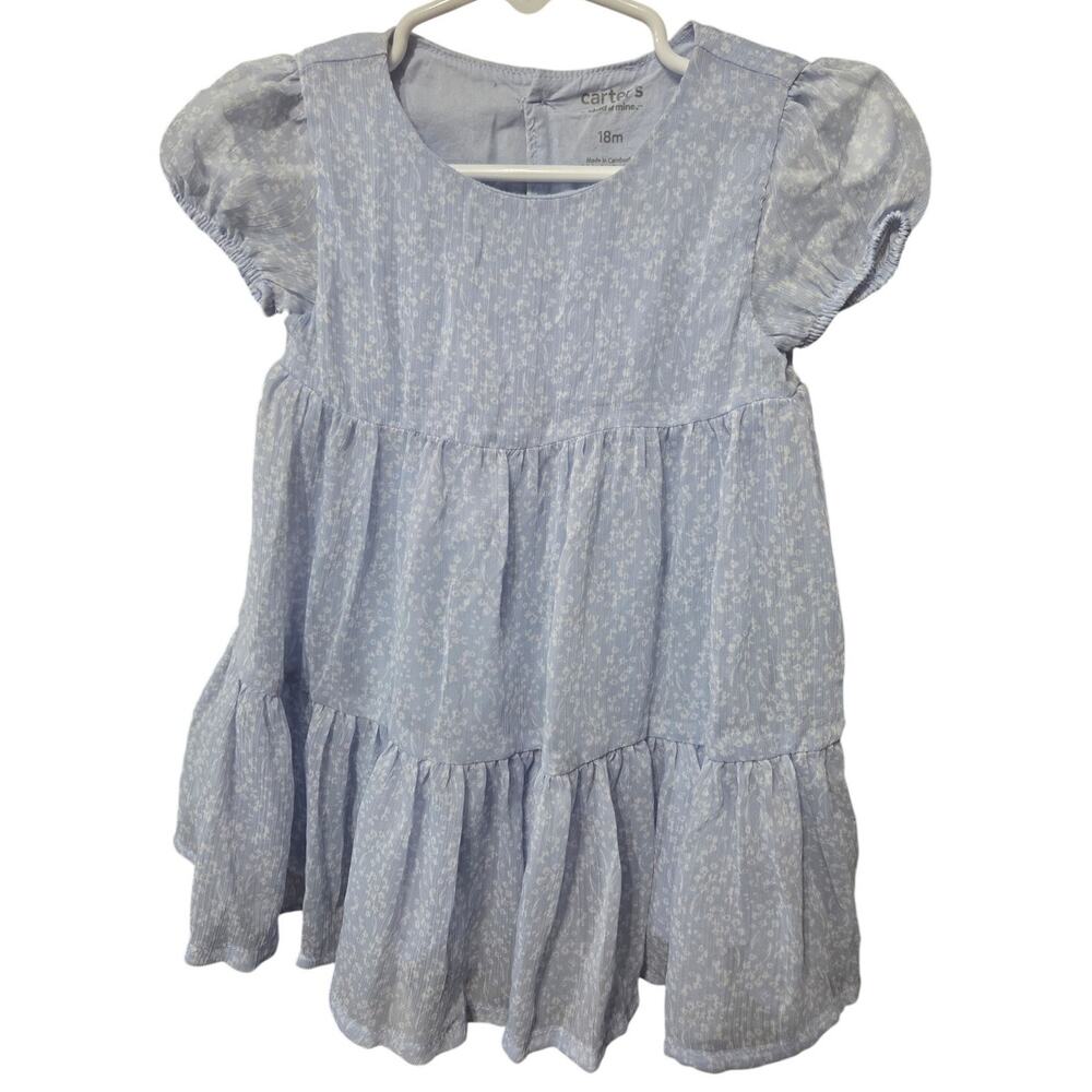 Blue Floral Tiered Dress - Carter's - 18mo